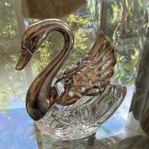 Elegant silver Made in Italy Swan